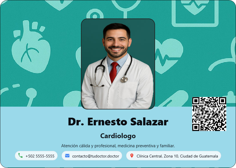 Tarjeta Dr. Ernesto Salazar